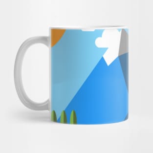 Flat-shaded Alps Mug